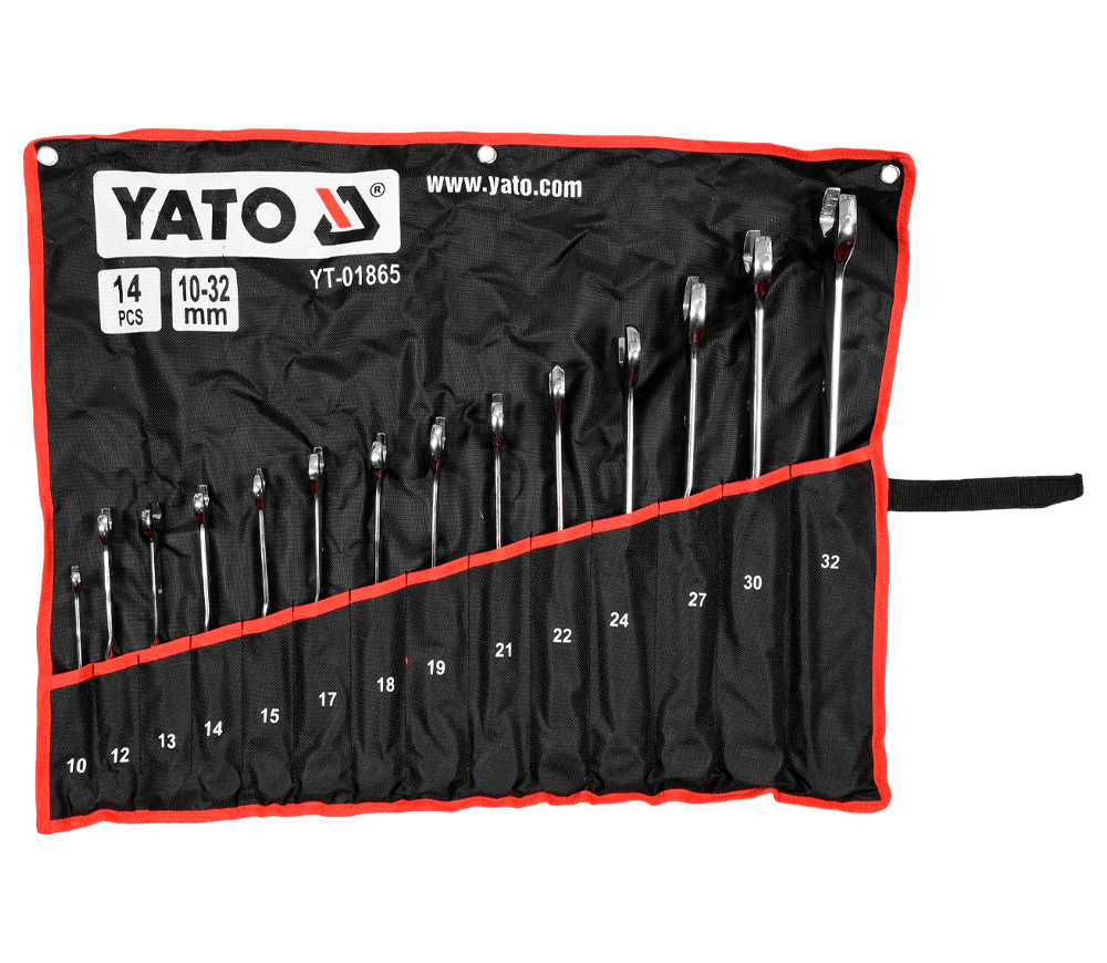 Наб. закруч. гаечных ключей 10- 32мм,14пр YATO YT01865
