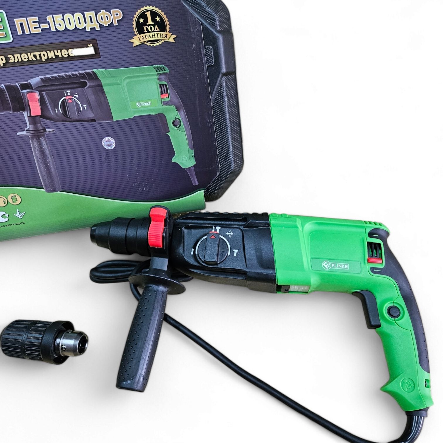 Перфоратор прямой Flinke ПЭ-1500 3,3Дж Польша - Image 2
