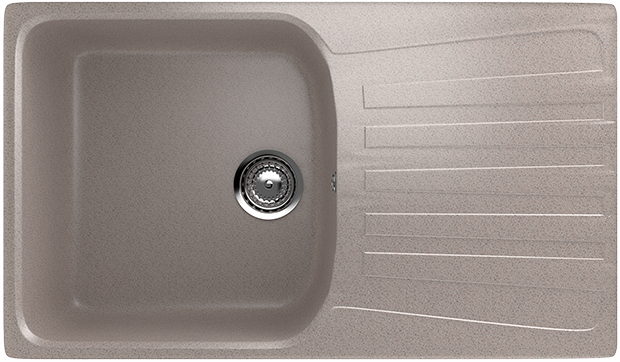 Кухонная мойка ULGRAN U203 (Черный,Белый,бежевый,коричневый,серый,песочный) - Image 2