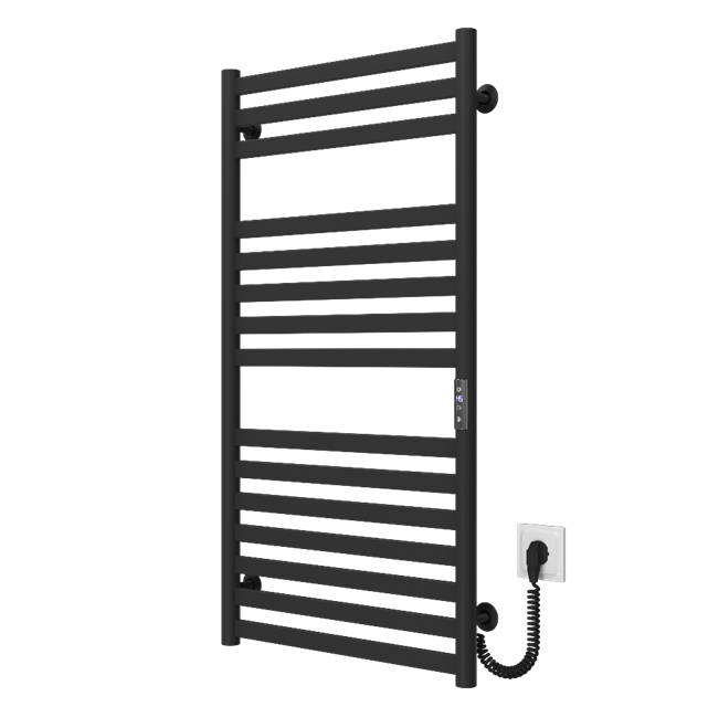 Radiator de baie electric GERA 500*1000 inox (negru)