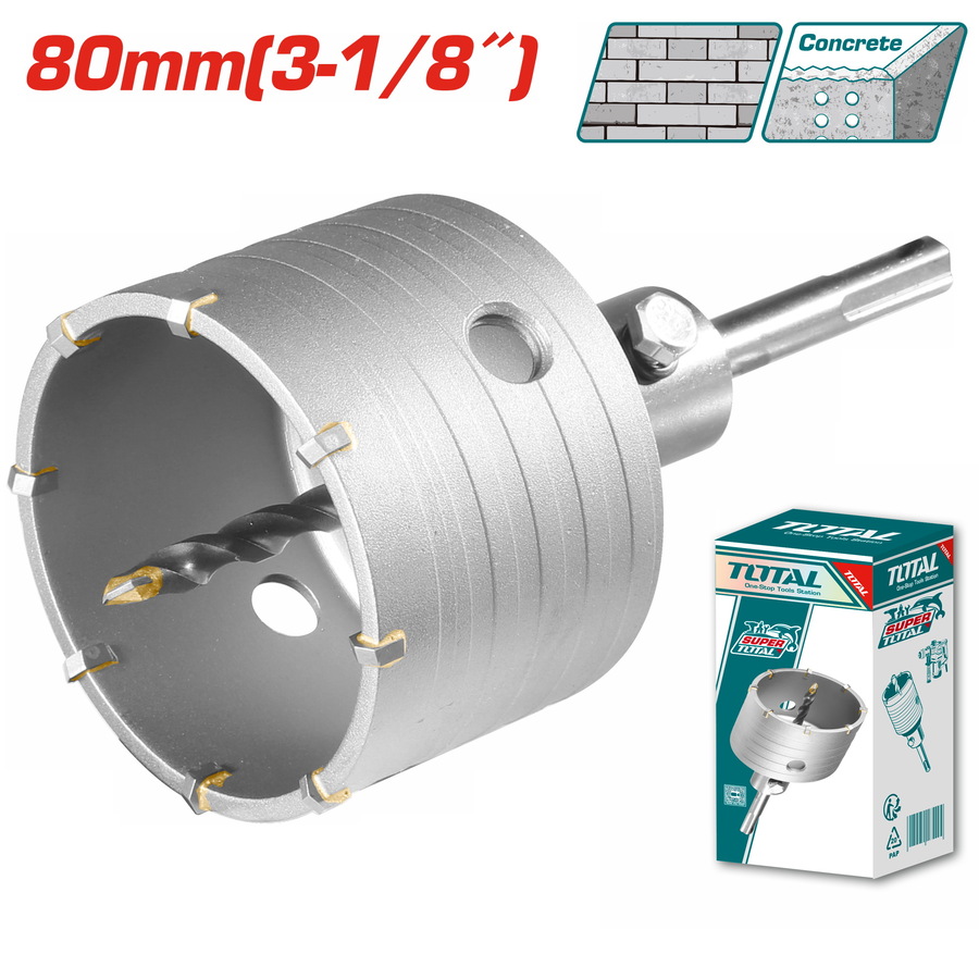 Masă de găurit 68 mm pentru priză | Beton și cărămidă