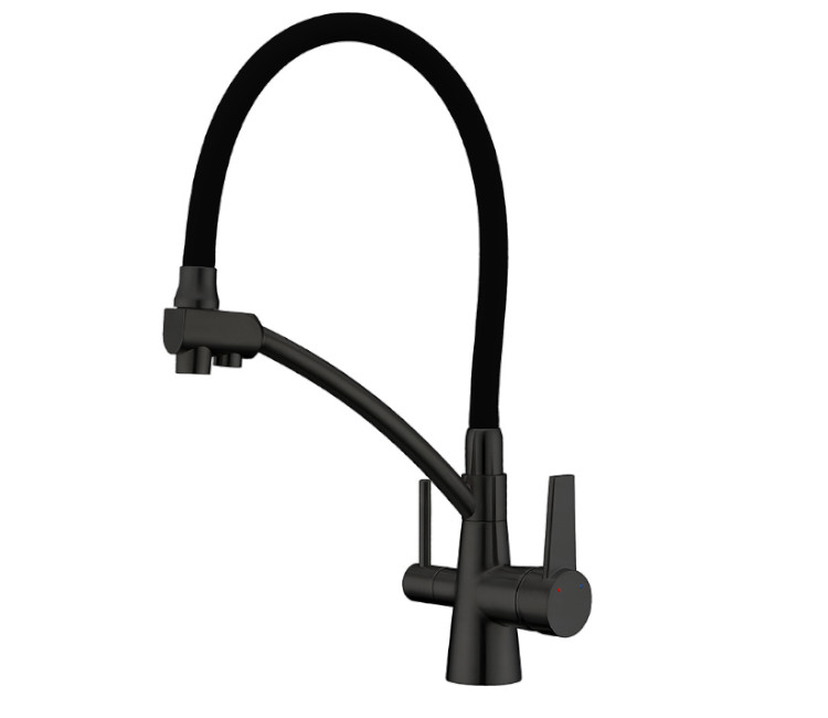 Baterie de bucătărie Inox KB72003-05 (negru)